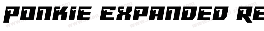 Ponkie Expanded Regu字体转换